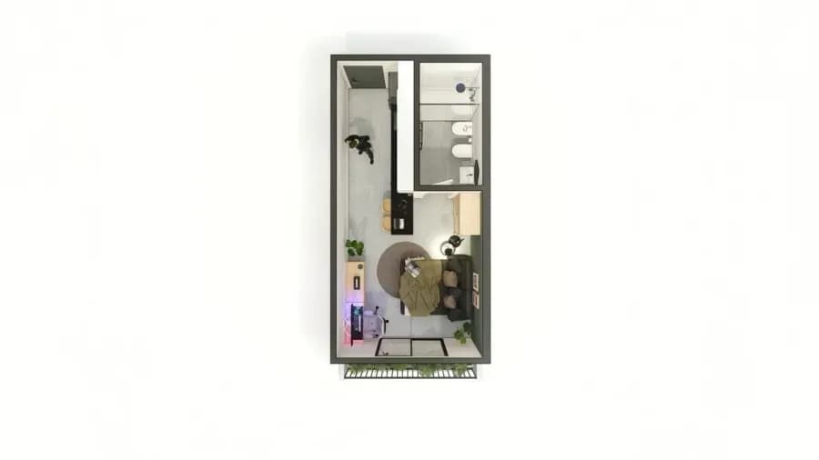 Departamento de 1 dormitorio en Venta en Mburucuyá, Asunción - Image 5