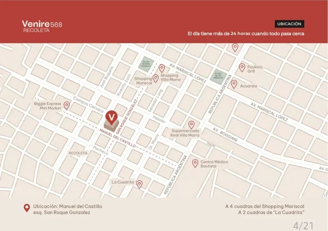 Monoambiente en VENIRE RECOLETA, 30.8m², en Venta en Recoleta, Asunción - Image 3
