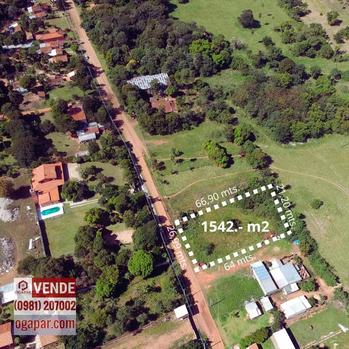 Terreno de 1,542m² en Venta en Limpio - Image 2