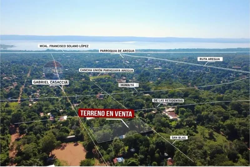 Terreno de 2,592m² en Venta en Santo Domingo, Areguá - Image 4