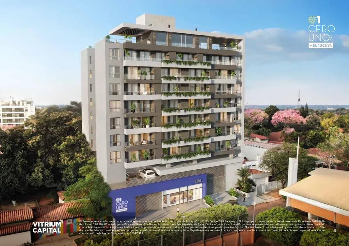 Apartamento de 1 dormitório à Venda em Madame Lynch, Assunção - Image 2