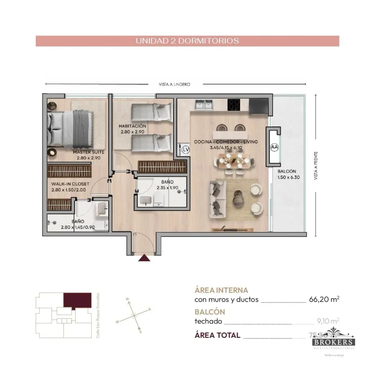 2-Bedroom Apartment for Sale in Recoleta, Asunción - Image 2