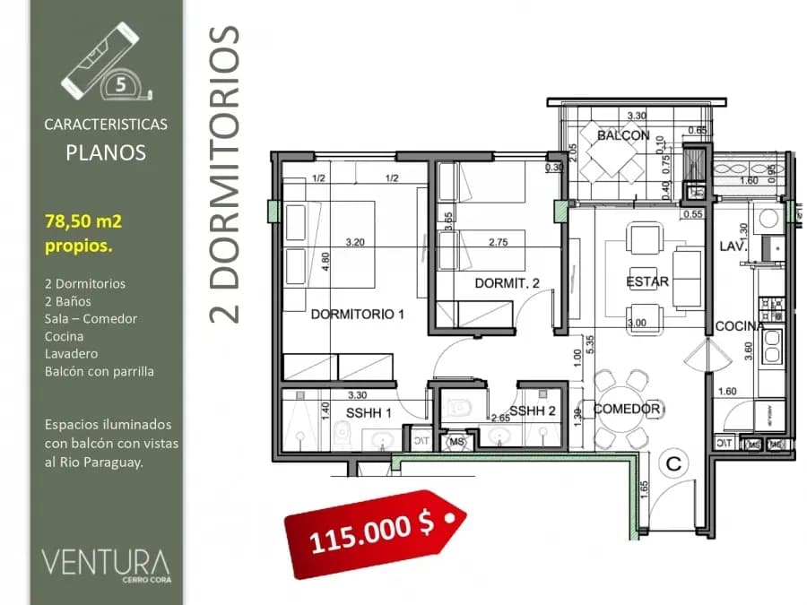 Departamento de 2 dormitorios en Venta en Mburucuyá, Asunción - Image 10