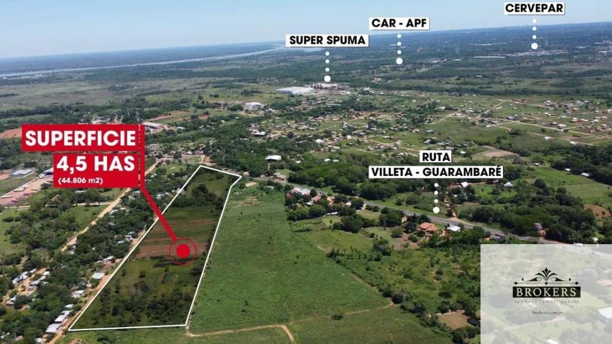 Terreno de 44,806m² en Venta en Villeta - Image 4