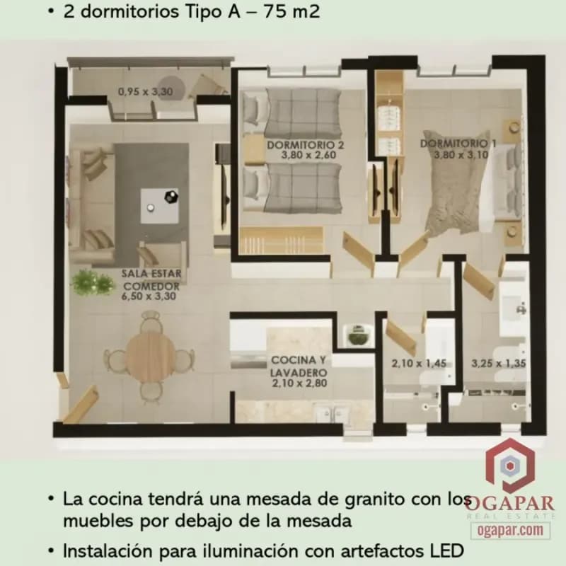 Departamento de 1 dormitorio en Venta en Mburucuyá, Asunción - Image 5