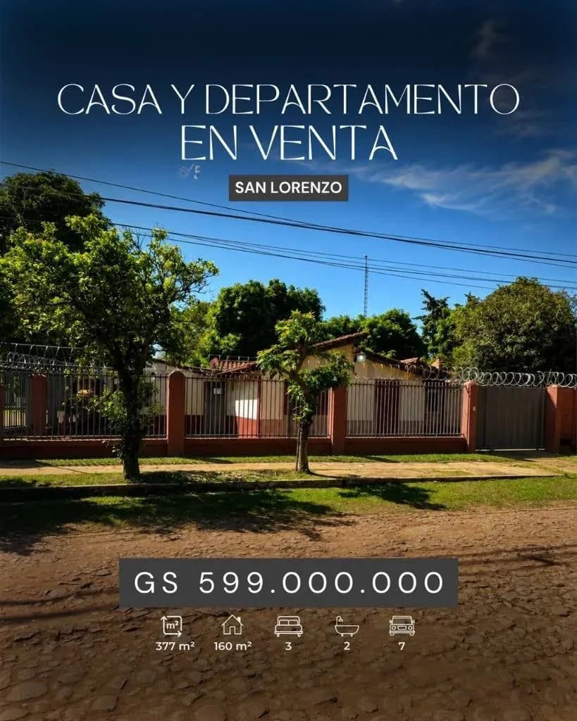 Departamento de 3 dormitorios en Venta en Sagrada Familia, San Lorenzo