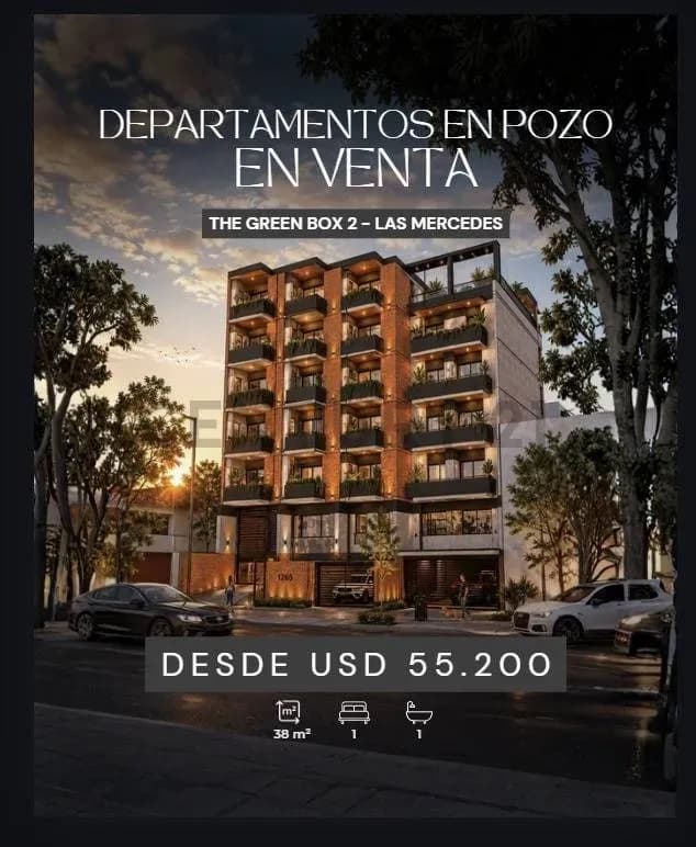 Departamento de 1 dormitorio en Venta en Las Mercedes, Asunción