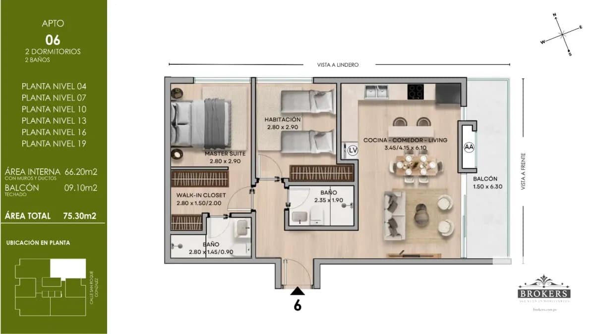 2-Bedroom Apartment for Sale in Recoleta, Asunción