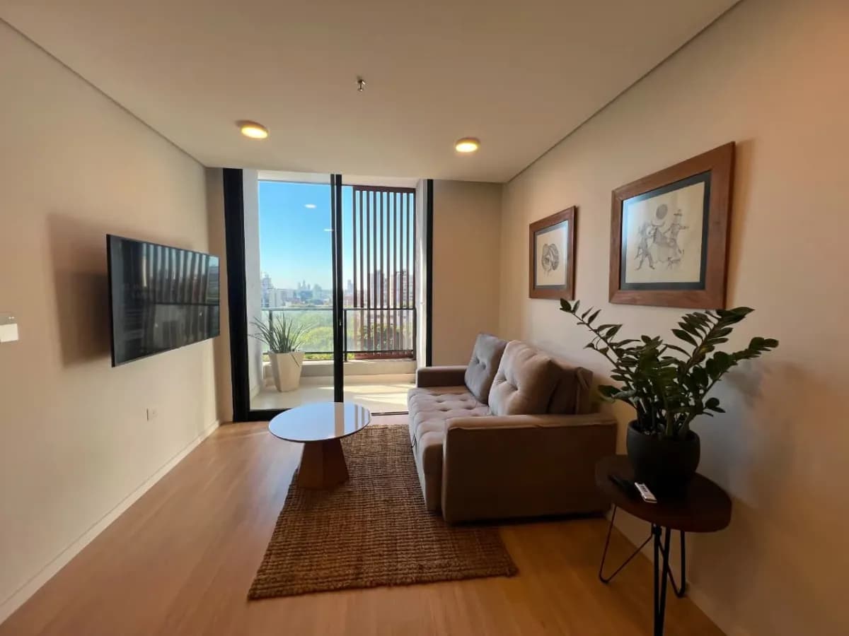 Departamento de 2 dormitorios en Spirit De Gaulle, 73m², en Alquiler en Recoleta, Asunción