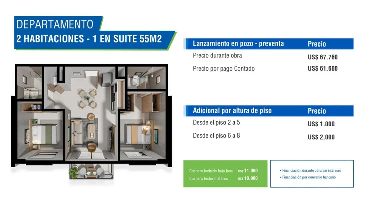 Apartamento de 2 quartos à Venda em Campo Grande, Assunção - Image 9