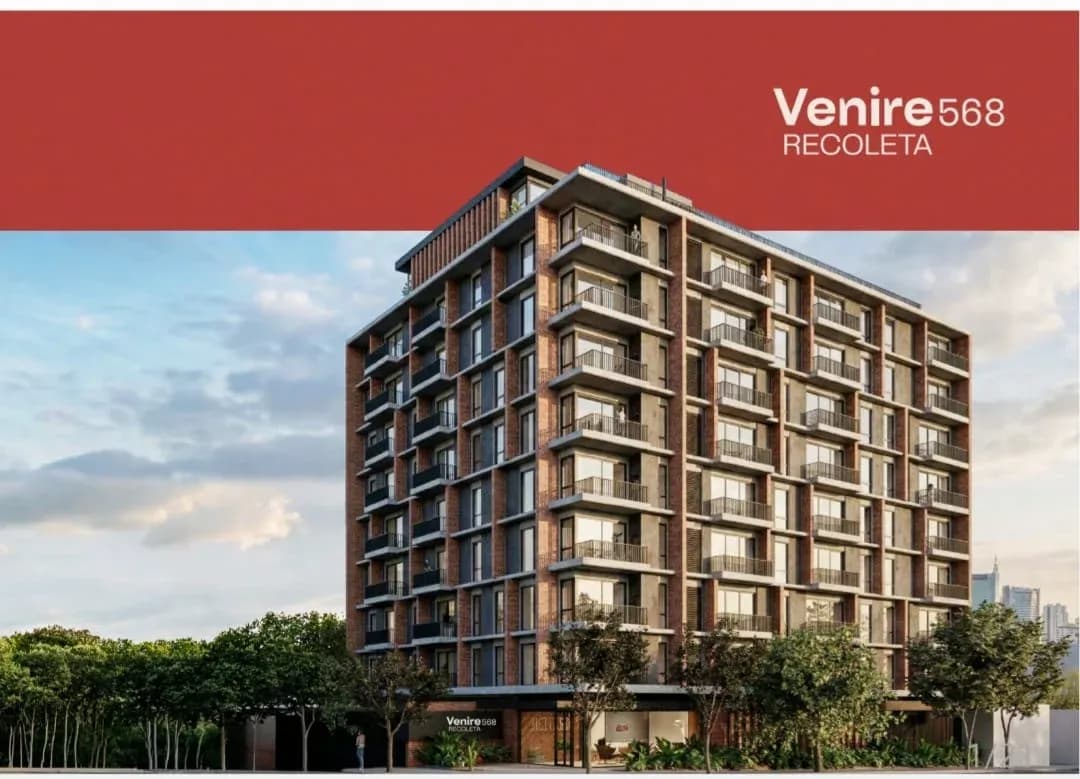 Monoambiente en VENIRE RECOLETA, 30.8m², en Venta en Recoleta, Asunción
