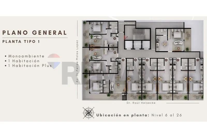 Departamento de 1 dormitorio en Venta en Las Lomas (Carmelitas), Asunción - Image 4