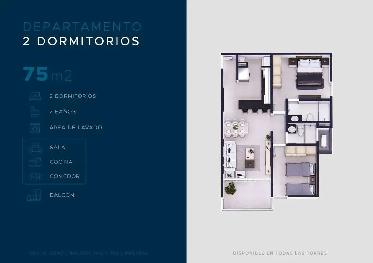 Apartamento de 2 quartos à venda em Monseñor Bogarín, Mariano Roque Alonso - Image 2