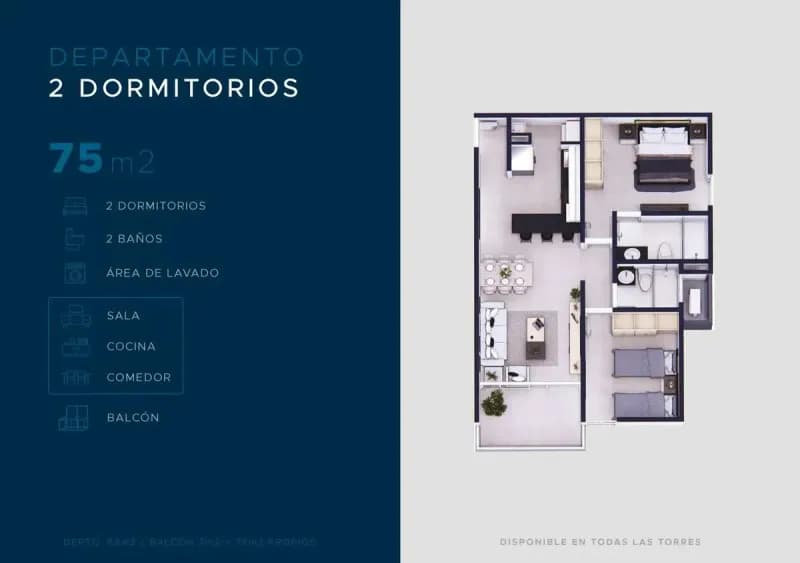 Apartamento de 2 quartos à venda em Monseñor Bogarín, Mariano Roque Alonso - Image 2