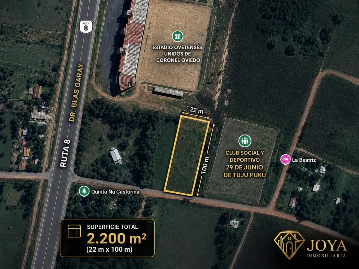 Terreno de 2200m² en Venta en Aguape Ty - Image 2
