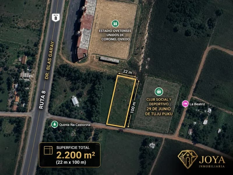 Terreno de 2200m² en Venta en Aguape Ty - Image 2