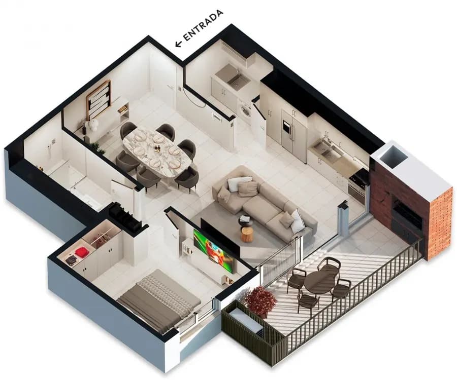 Departamento de 1 dormitorio en Venta en Mburucuyá, Asunción - Image 11