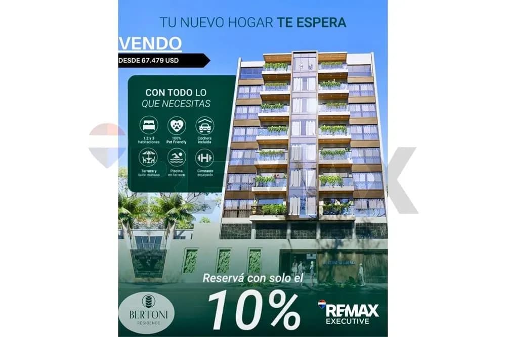 Departamento de 1 dormitorio en Venta en Herrera, Asunción - Image 17