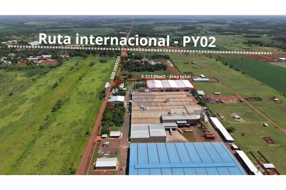 Warehouse of 8,324m² for Rent in Minga Guazú