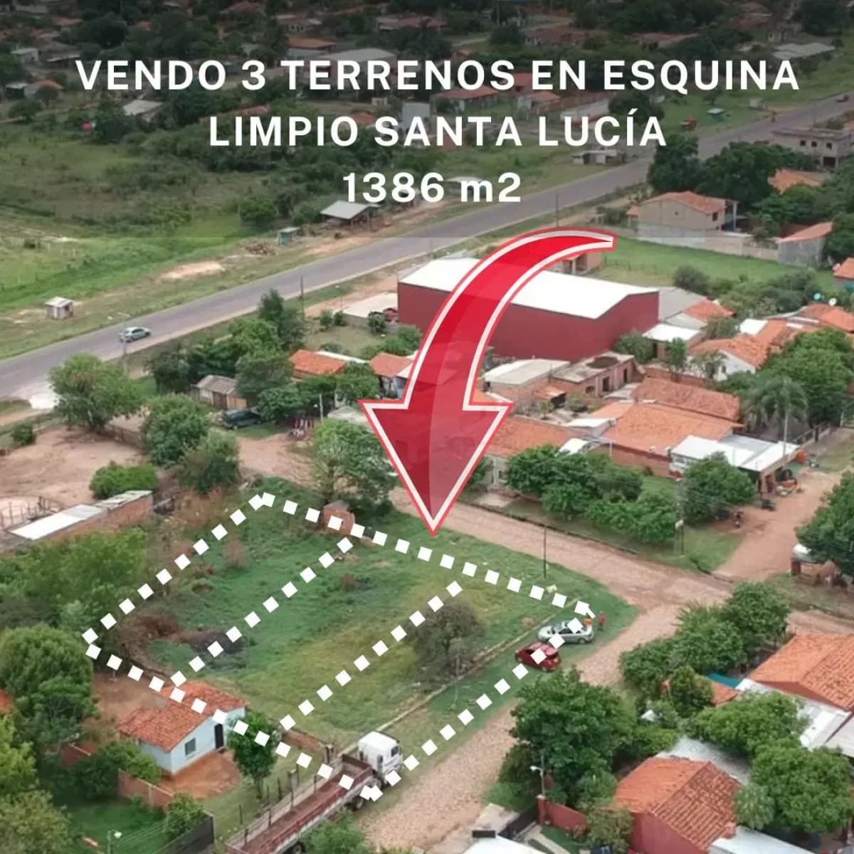 Terreno de 1,389m² en Venta en Limpio