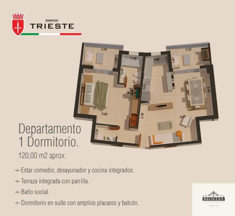 1-Bedroom Apartment for Rent in Mariscal López, Lambaré - Image 3