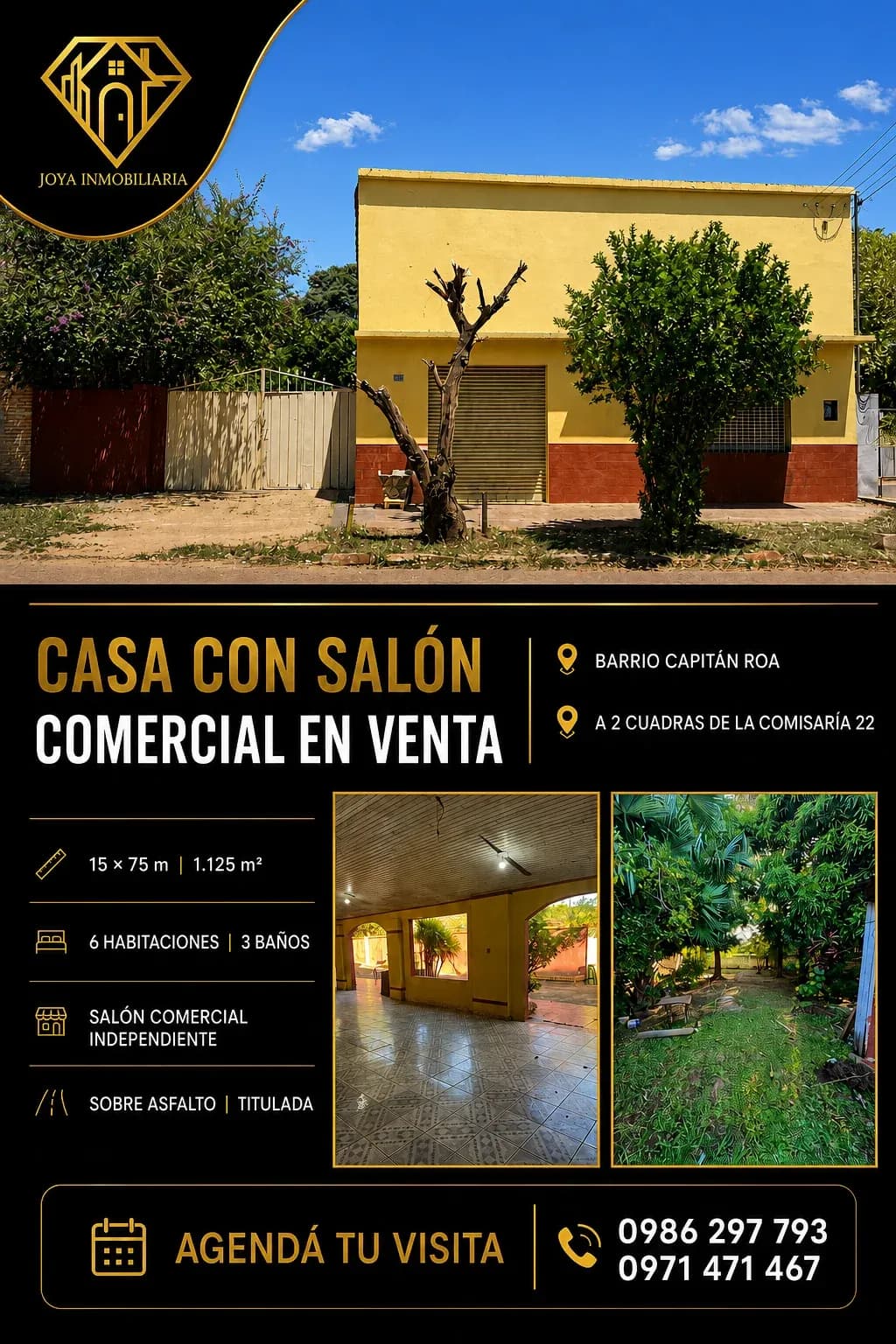 Casa de 6 quartos, 350m², à Venda em Capitán Roa, Coronel Oviedo