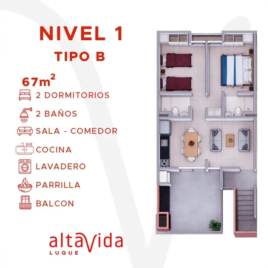 2-Bedroom House for Sale in Segundo Barrio, Luque - Image 7
