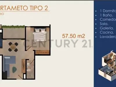 Apartamento de 1 quarto para Aluguel em Laguna Grande, Fernando de la Mora - Image 2