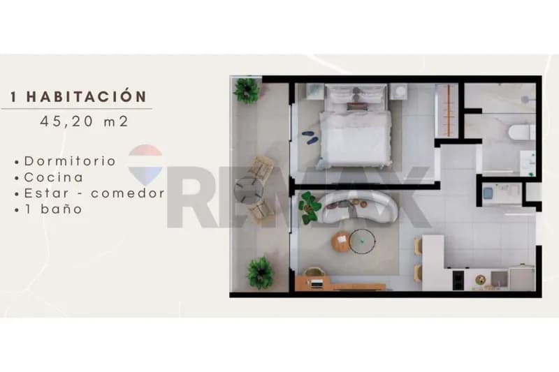 Departamento de 1 dormitorio en Venta en Las Lomas (Carmelitas), Asunción - Image 3