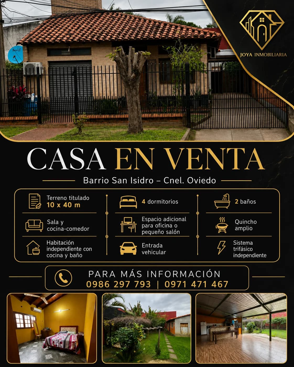 Casa de 4 dormitorios, 105m², en Venta en Coronel Oviedo, Coronel Oviedo